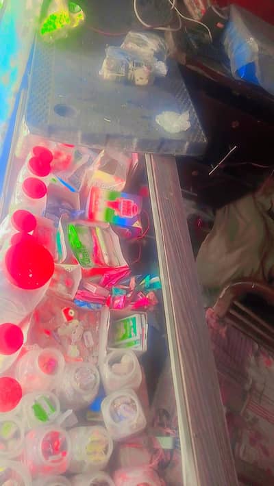 shop setup and rack and fraidge for sell