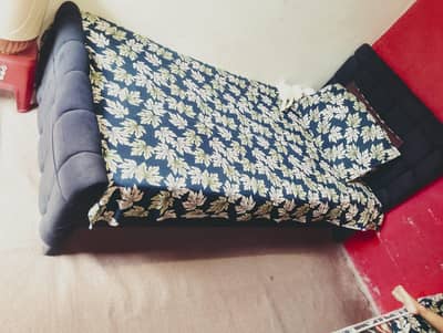 Single bed with Cushioning and 5inch dura doam mattress