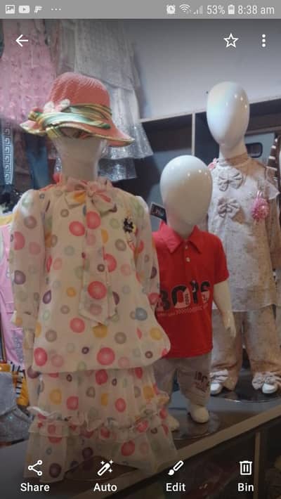 kids wear with dummies