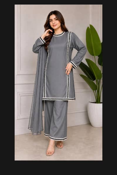 Elegant woman 2 pcs dress stylish lace desing suit