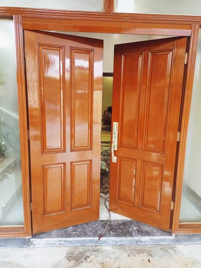 New look wall painting + polish door furniture