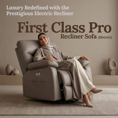 Sereno Life Electric Recliner Sofa First Class Pro with Massage