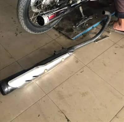 Honda cg125 silencer genuine
