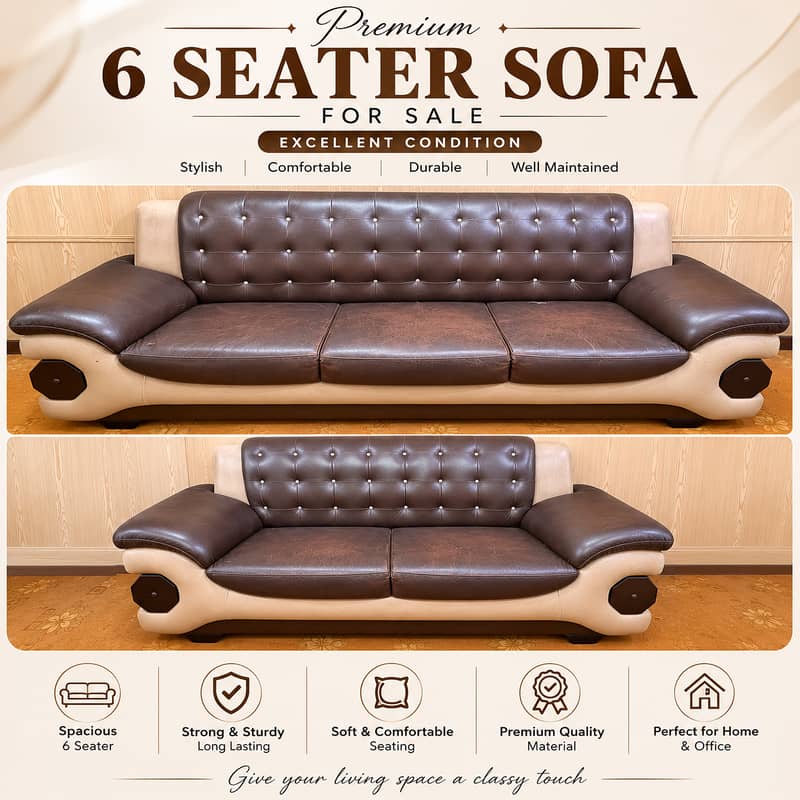 Brown comfortable Sofa 0