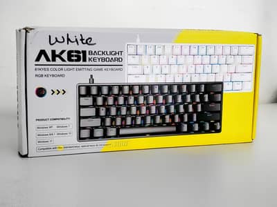 AK61 60% Mechanical Keyboard (open box-new)