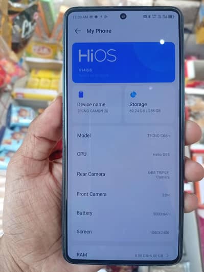 Tecno CAMON 20 exchange possible only box 0/3/1/1/7/8/1/5/2/0/5