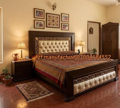 double bed/wooden bed/bed set