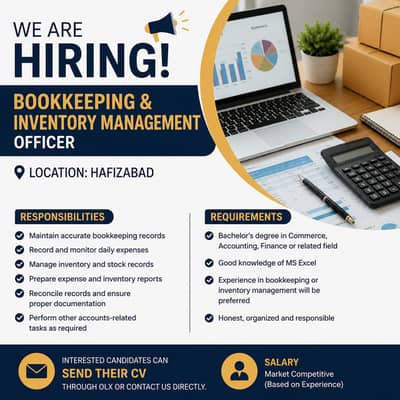 Bookkeeping & Inventory Management Officer