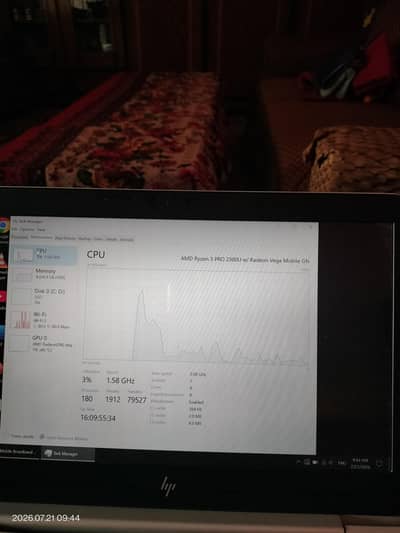 Hp elite book 830 10 by 10 condition with graphic card amd Ryzen