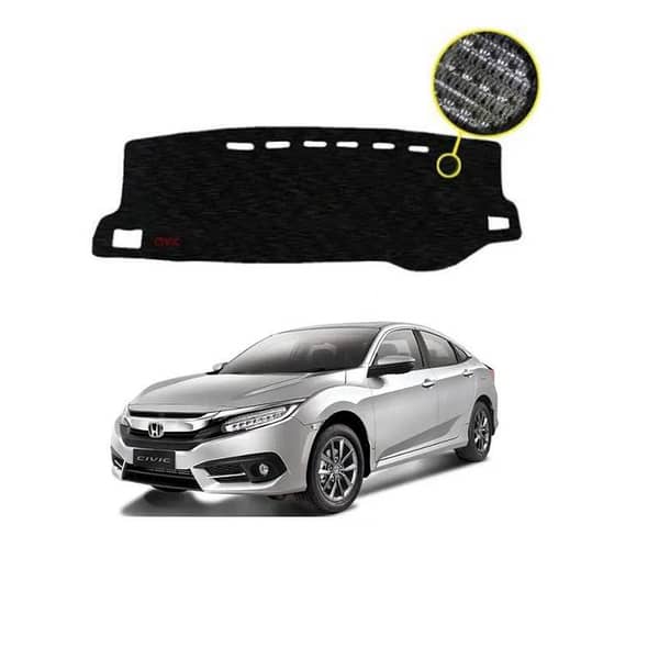 For Honda Civic (2016-2021) Premium Dashboard Mat Velvet Cover