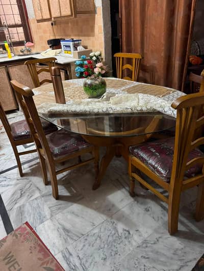 Glass Dining Room Set For Sale