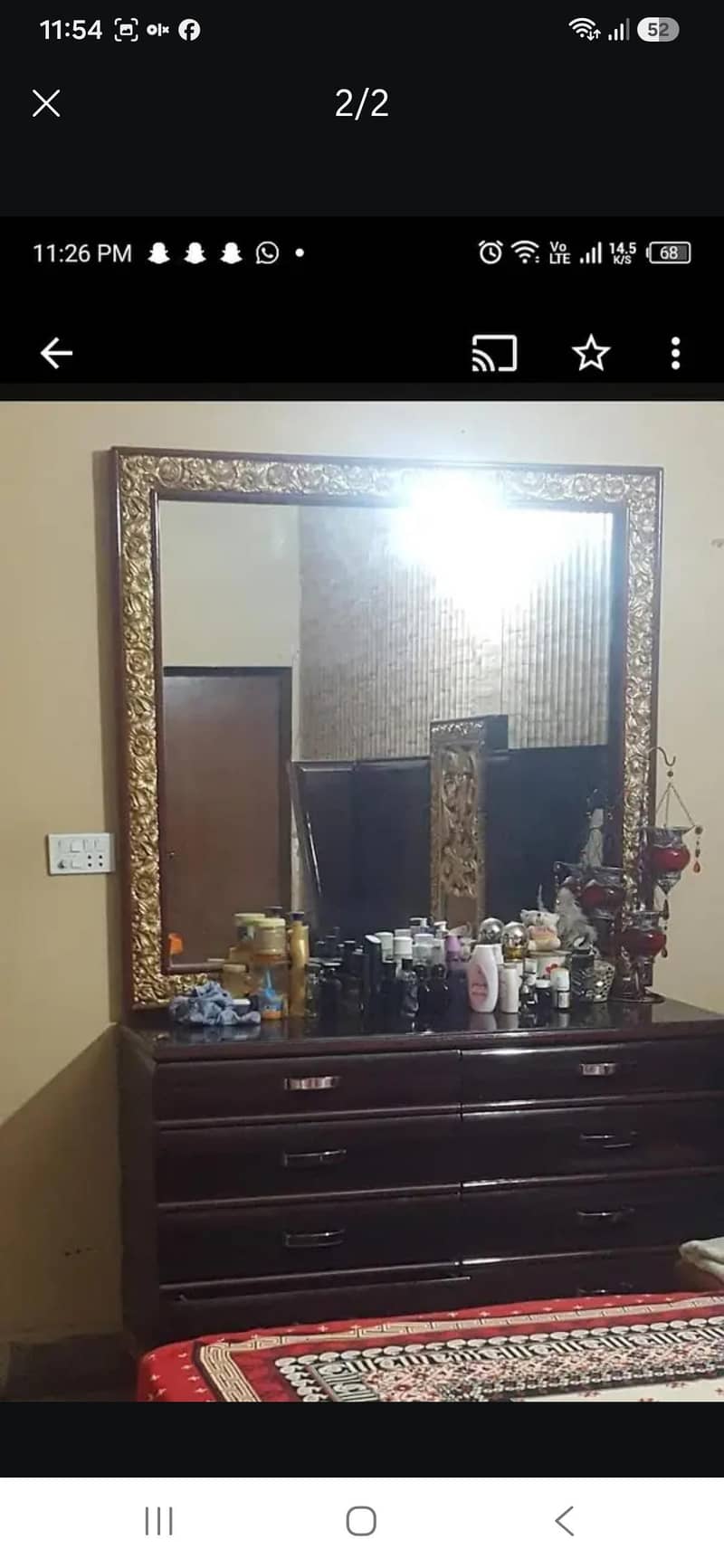 bed set with side table and dressing table 0