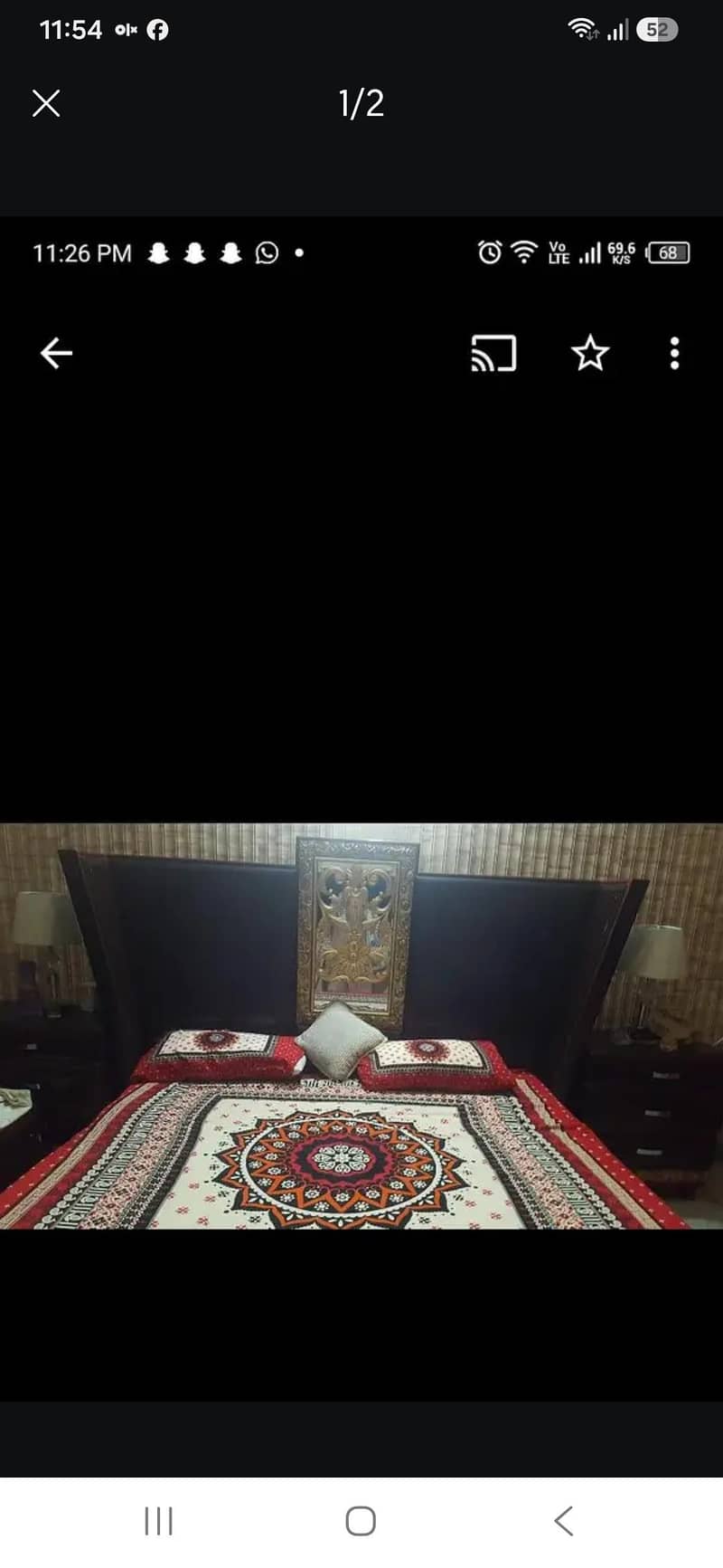bed set with side table and dressing table 1