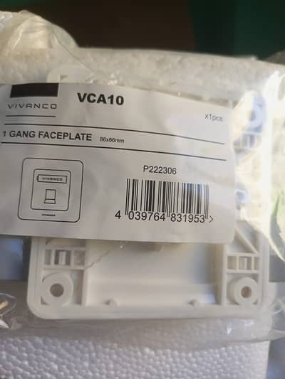 RJ45 wall faceplate