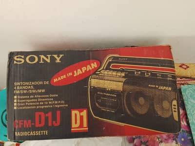 Sony radio cassett CFM-D1J made in Japan