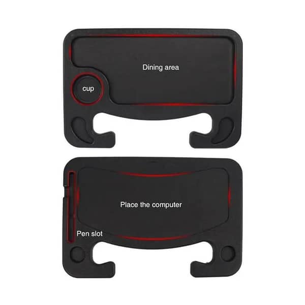 Multipurpose Car Steering Wheel Table Tray - Front & Back