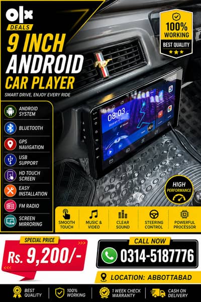 Android LCD Panel for Car | HD Touch Screen