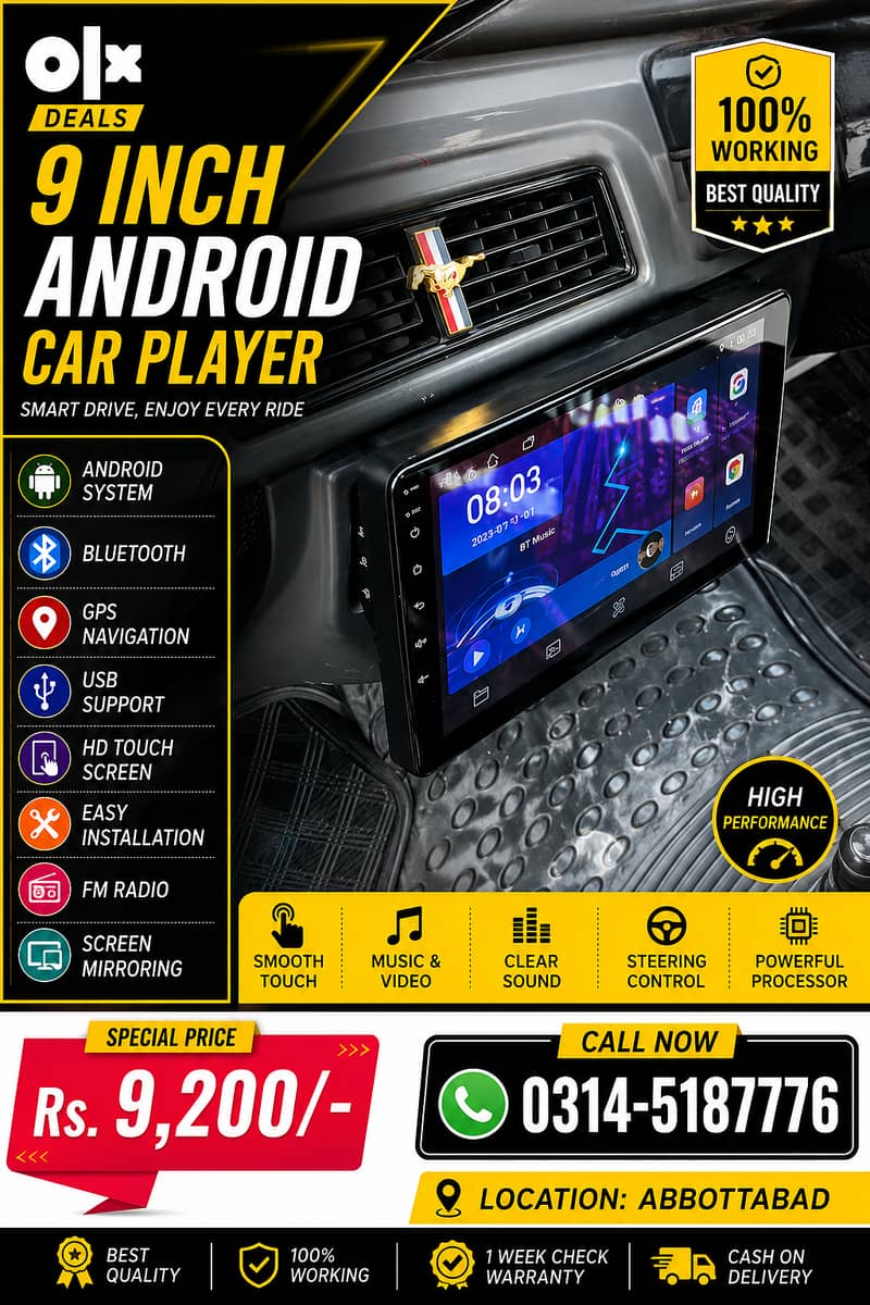 Android LCD Panel for Car | HD Touch Screen 0