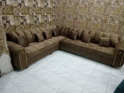 SOFA L SHAPE 7 SEATER BRAND NEW FOR ORDER PLZ CALL 03281010987