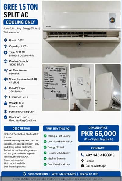 gree 1.5ton ac