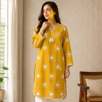 Beautiful 2-Piece Stitched Linen Suit (Shirt & Trouser)