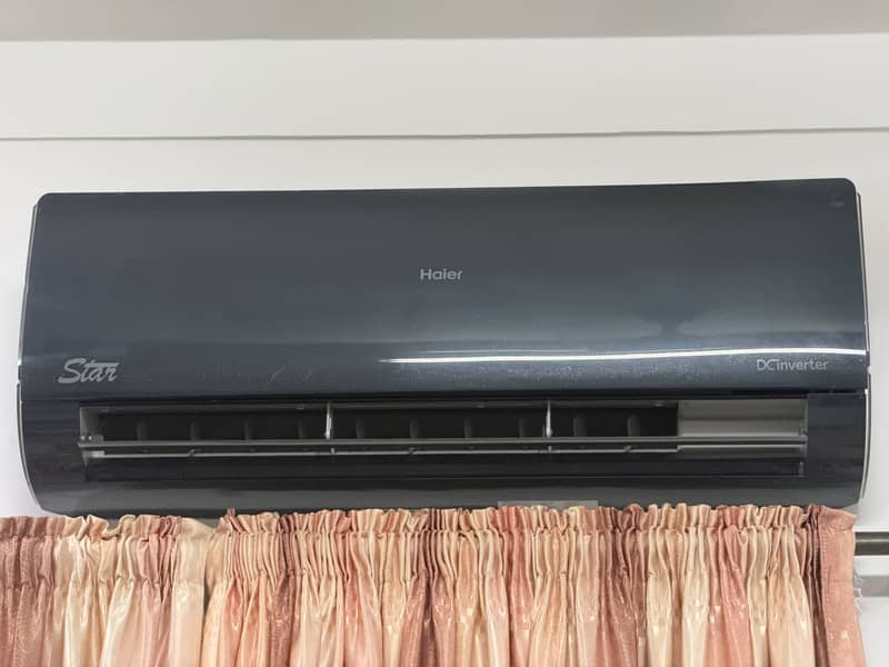 Haier 1.5 Ton inverter split AC excellent condition Energy saver 0