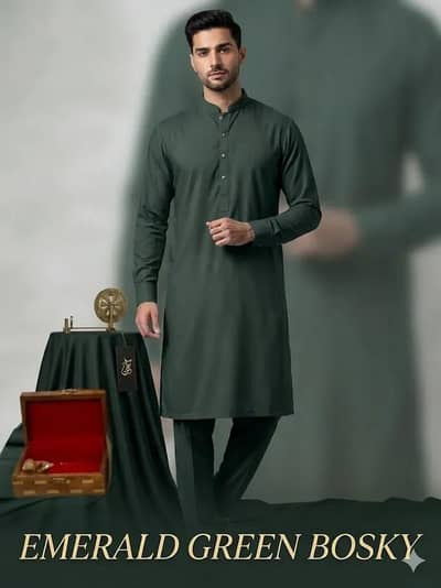 Gents green color suit