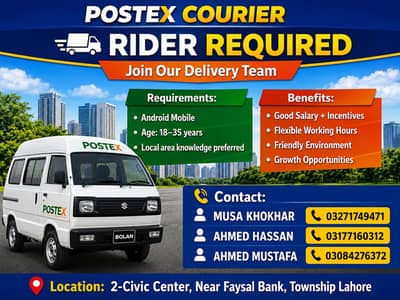 Post X Rider Requird only serious person contect