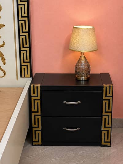 King Size Bed Set with Dressing Table & Side Tables – Good Condition