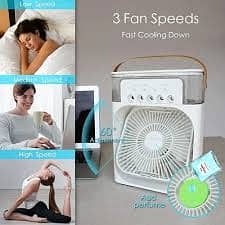 3 in 1 USB Mini Air Cooler  | Portable Water Cooling Fan  | Pers