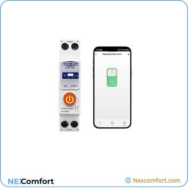 63A DC Smart Breaker (8-90V) | Timer & Relay Switch