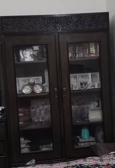 wooden showcase for sale