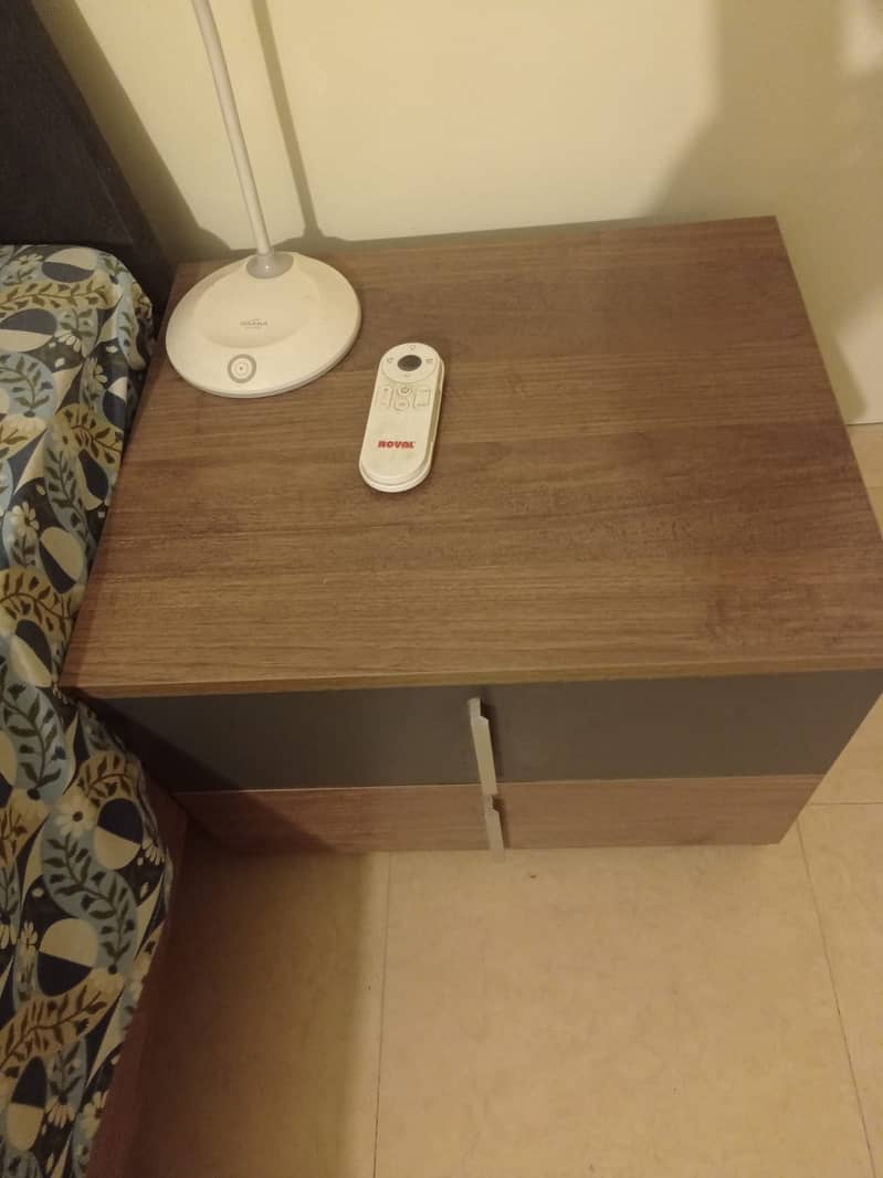 Interwood Single Bed with Side Table 2