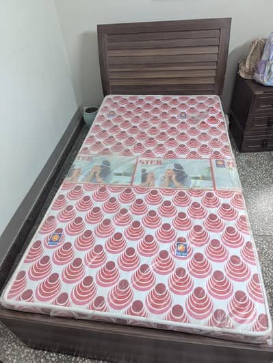 Single bed with new mattress