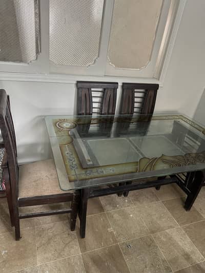 Dining table with chairs
