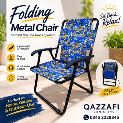 Folding Chair - Camping Chair - Outdoor Chair - lawn chair- terrace