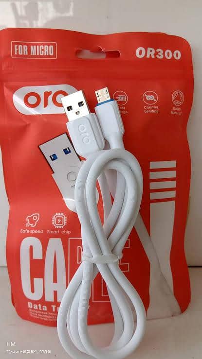 ORO Charging Cables For Micro And Type-C 0