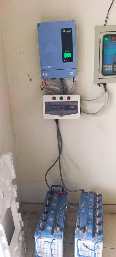 fronus pv 3200 behtreen performance with 2 batteries