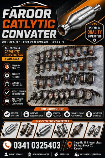 Toyota Corolla, Honda Civic, Aqua, Vitz Catalytic Converter & Silence