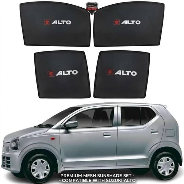 Suzuki Alto Custom Magnetic Window Sun Shades Set (4Pcs) – Model 2014-2026