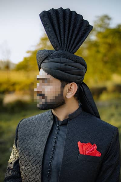 black Sherwani