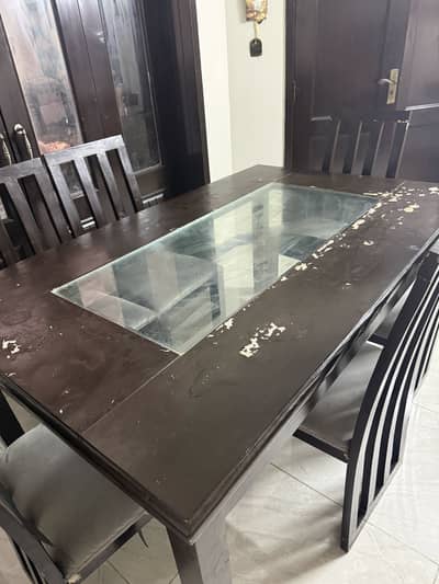 6 chairs dining table