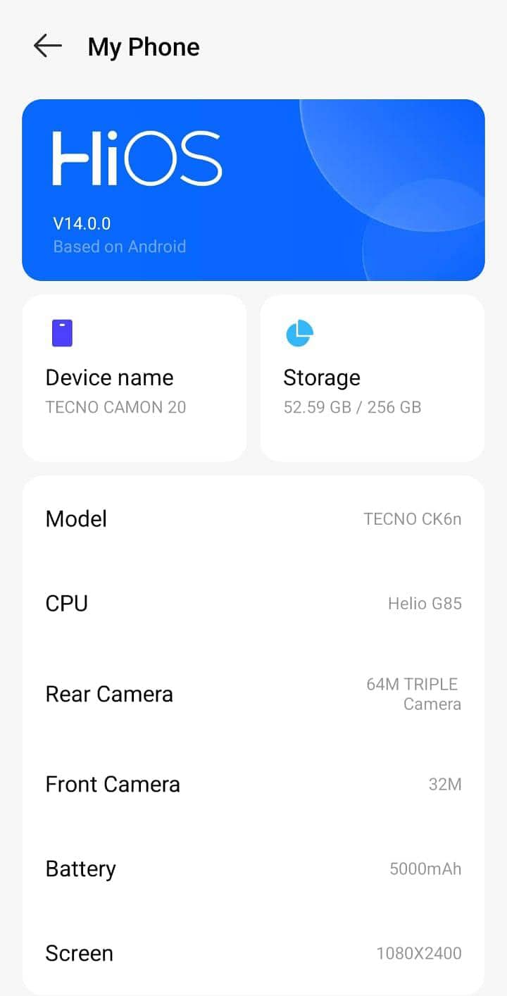 Tecno CAMON 20 2