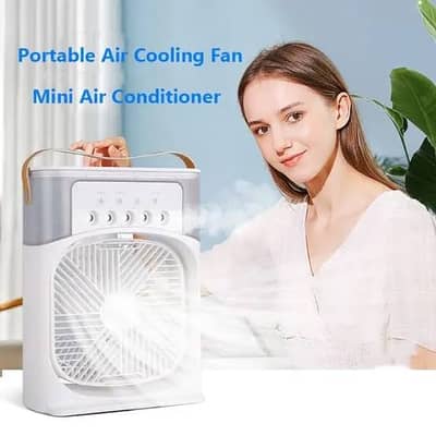 Portable 3 in 1 Mini Air Cooler | USB Powered Water Cooling Fan