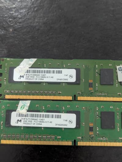 pc ddr 3 rem 2gb+2gb for sale