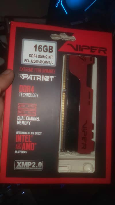 Viper 8gb ddr4 ram 4000mhz with box