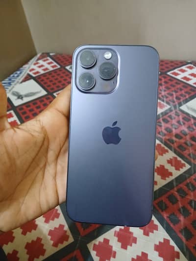 14 pro max deep purple 256 gb and 91 original battery health