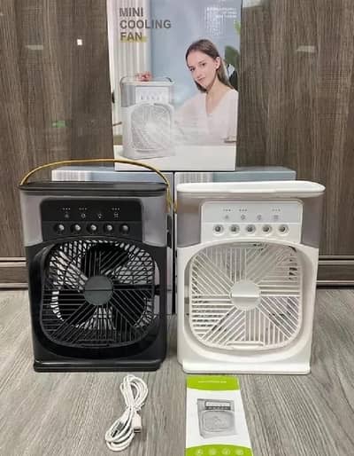 Personal USB Air Cooler | Compact 3 in 1 Mini Cooling Fan with Water