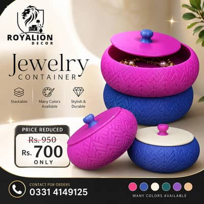 stackable jewellery containers
