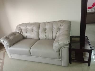 leather sheet sofa set 6 seater sofa